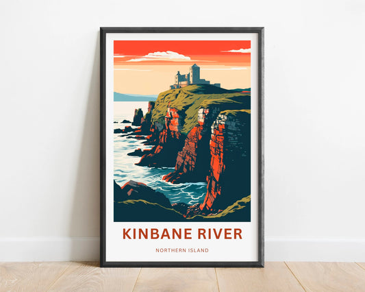 Kinbane River Travel Poster
