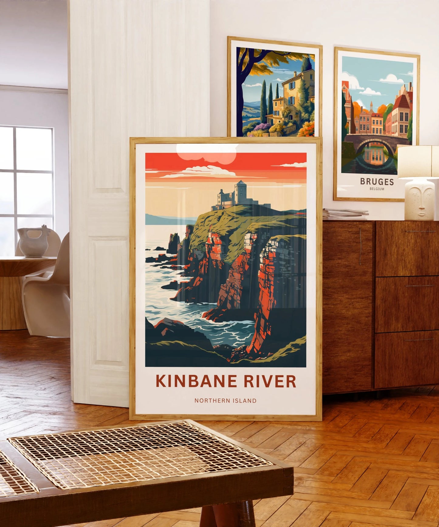 Kinbane River Travel Poster