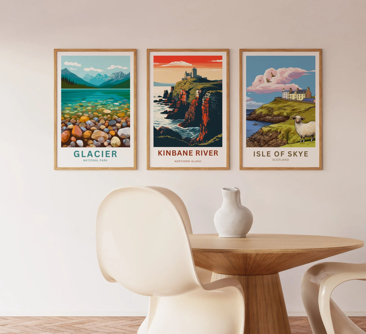 Kinbane River Travel Poster