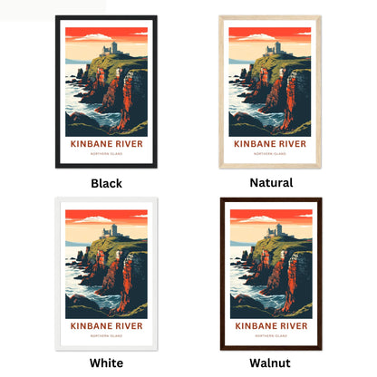 Kinbane River Travel Poster