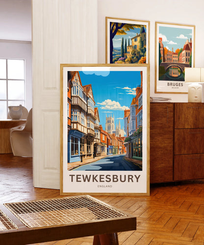 Tewkesbury Travel Poster