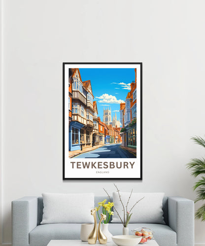 Tewkesbury Travel Poster