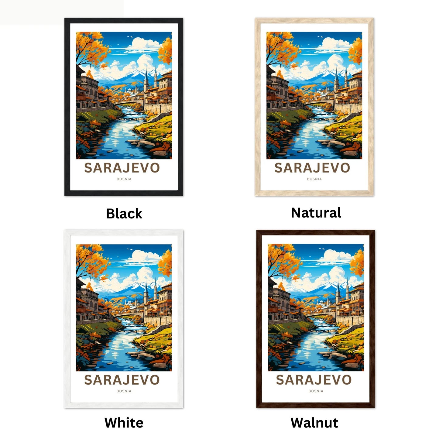 Saravejo Travel Poster