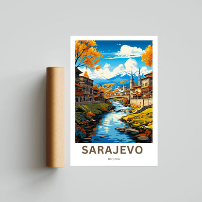 Saravejo Travel Poster