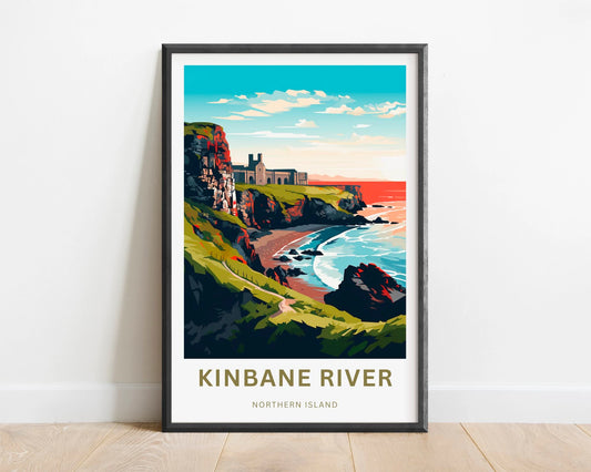 Kinbane River Travel Poster