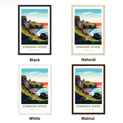 Kinbane River Travel Poster