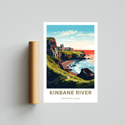 Kinbane River Travel Poster