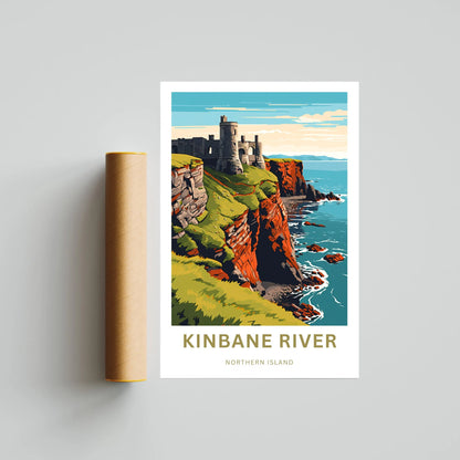 Kinbane River Travel Poster