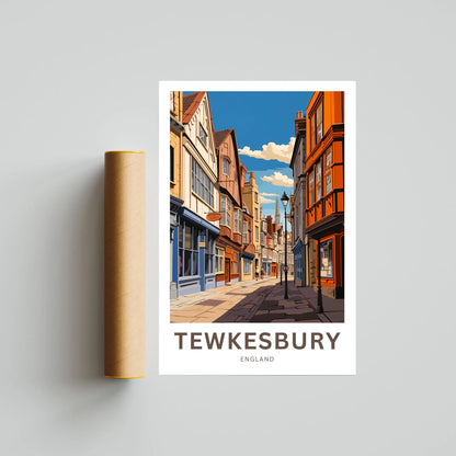 Tewkesbury Travel Poster