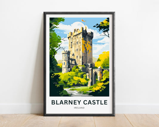 Blarney Castle Travel Poster