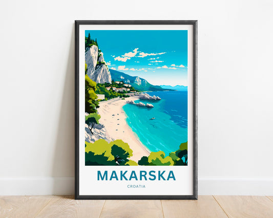 Makarska Travel Poster