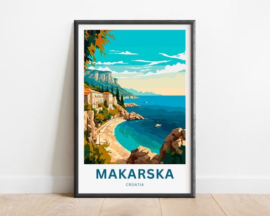 Makarska Travel Poster