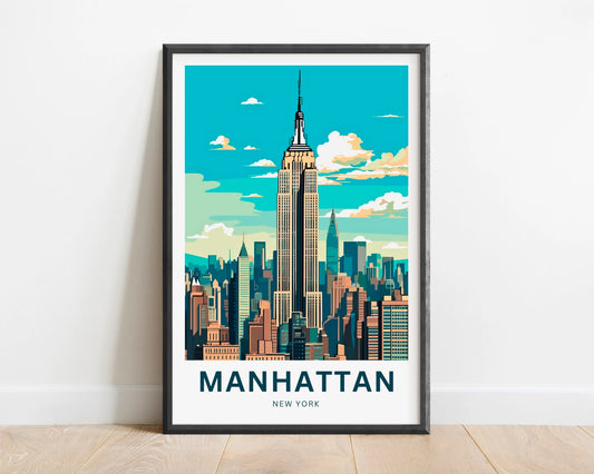 Manhattan Travel Poster