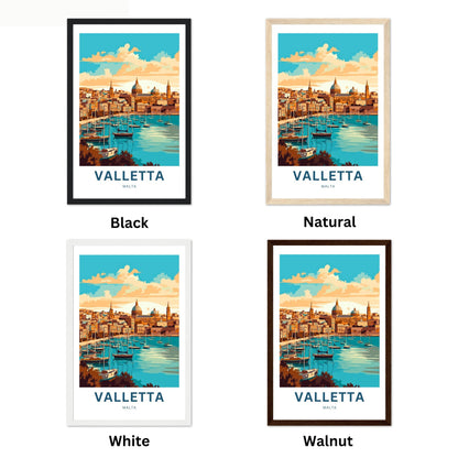 Valletta Travel Poster