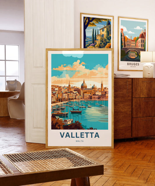 Valletta Travel Poster