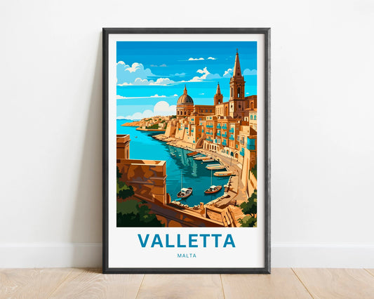 Valletta Travel Poster