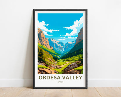 Ordesa Valley Travel Poster