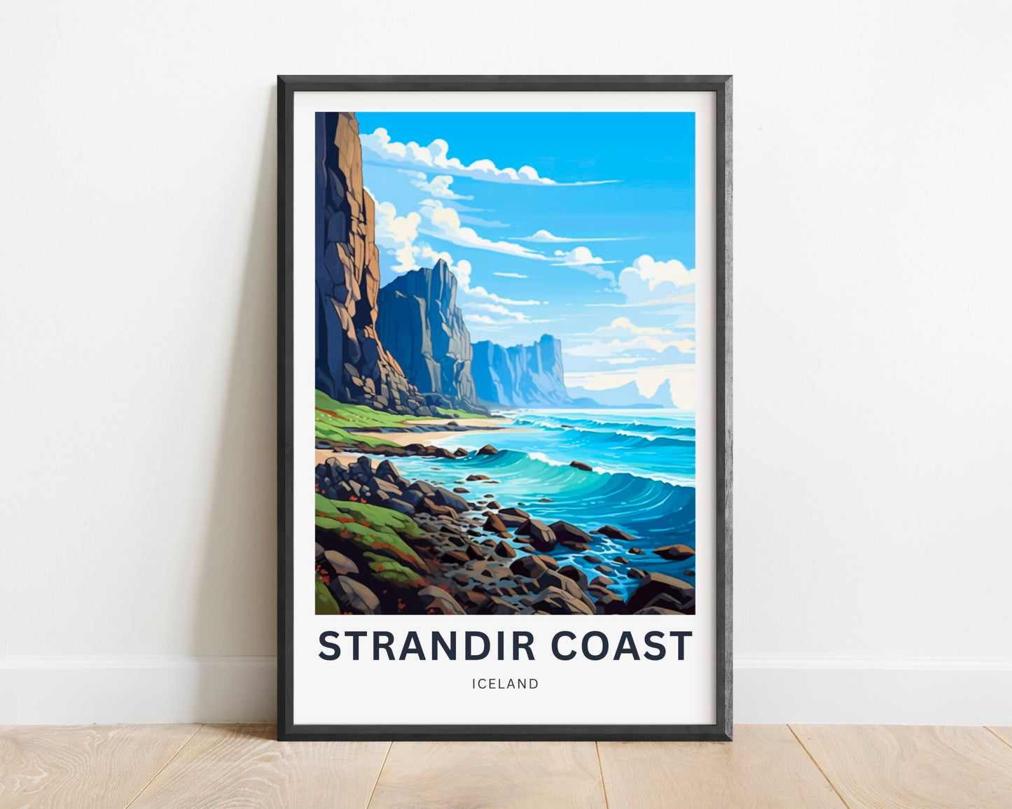 Strandir Coast Travel Poster