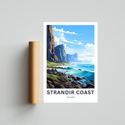 Strandir Coast Travel Poster