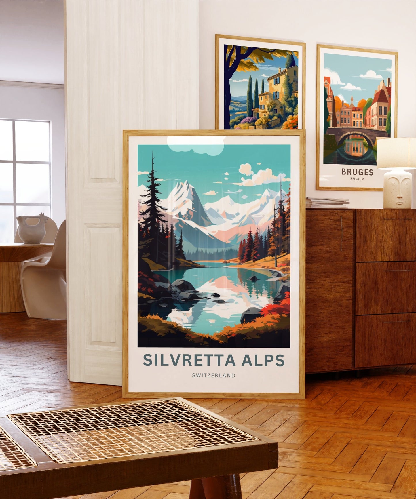 Silvretta Alps Travel Poster