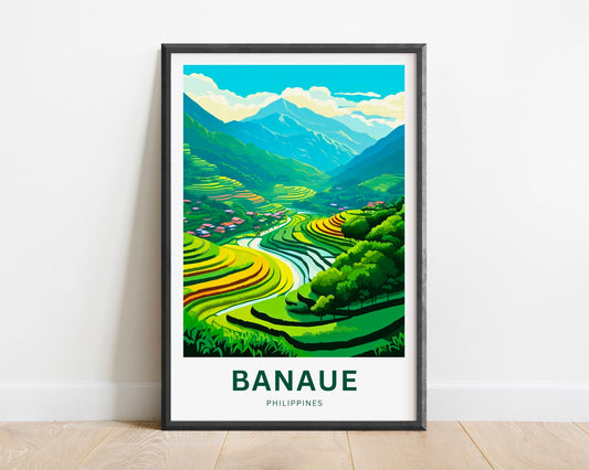 Banaue Rice Terraces Travel Poster