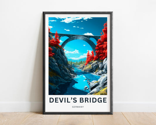 Devils Bridge Travel Poster