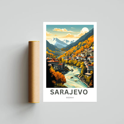 Saravejo Travel Poster