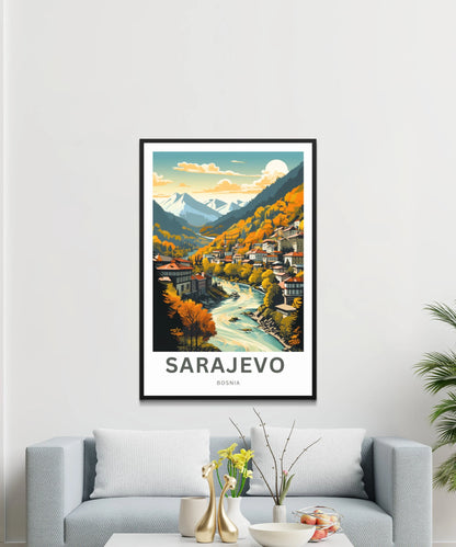 Saravejo Travel Poster