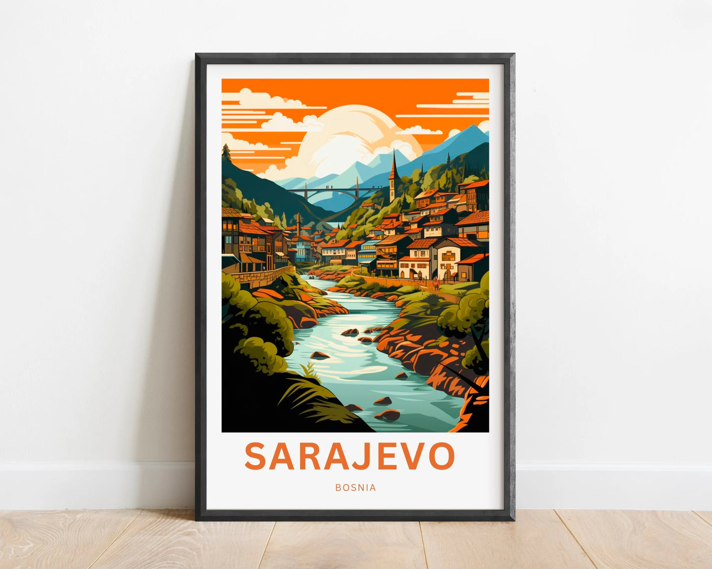 Saravejo Travel Poster