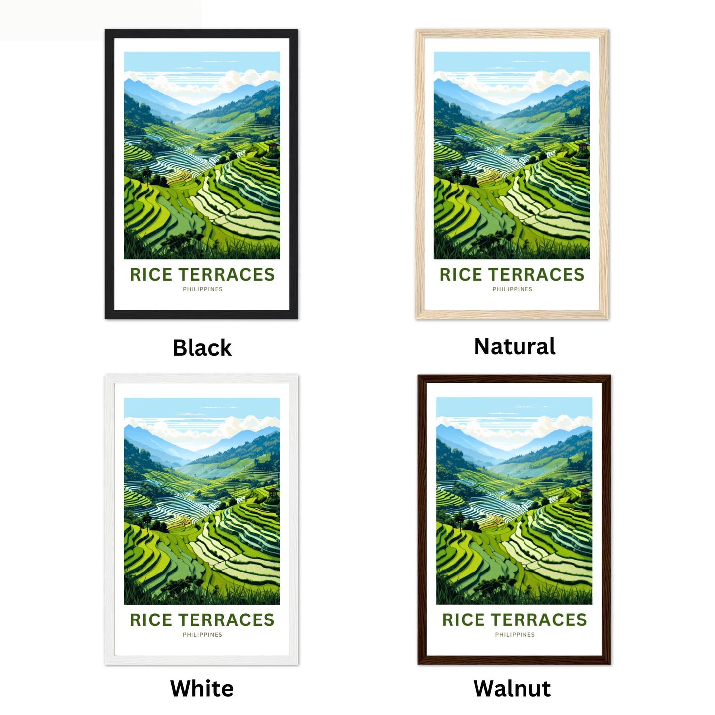 Rice Terraces Travel Poster