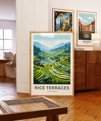 Rice Terraces Travel Poster