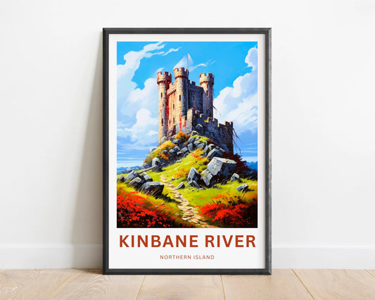 Kinbane River Travel Poster