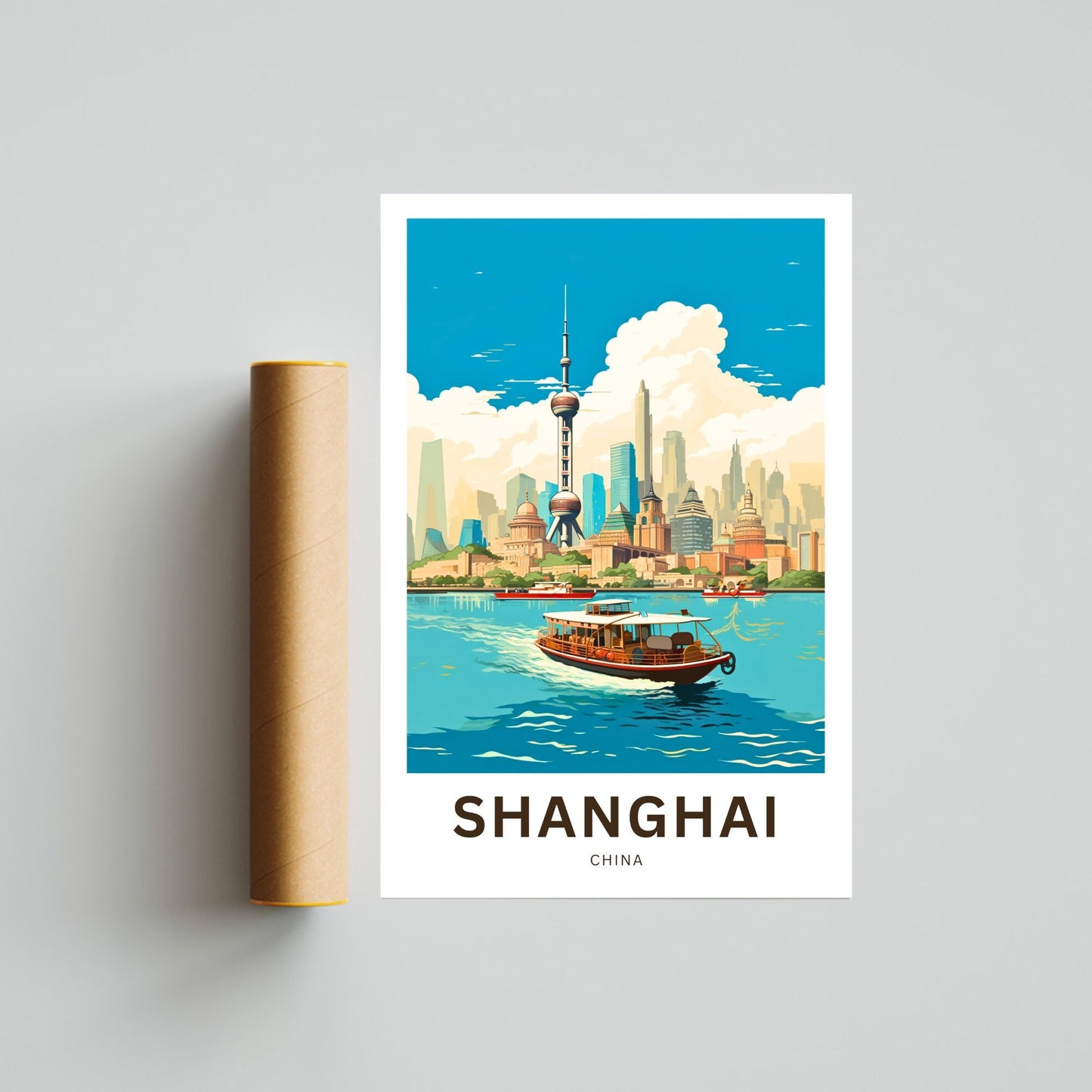 Shanghai Travel Poster