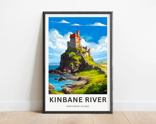 Kinbane River Travel Poster