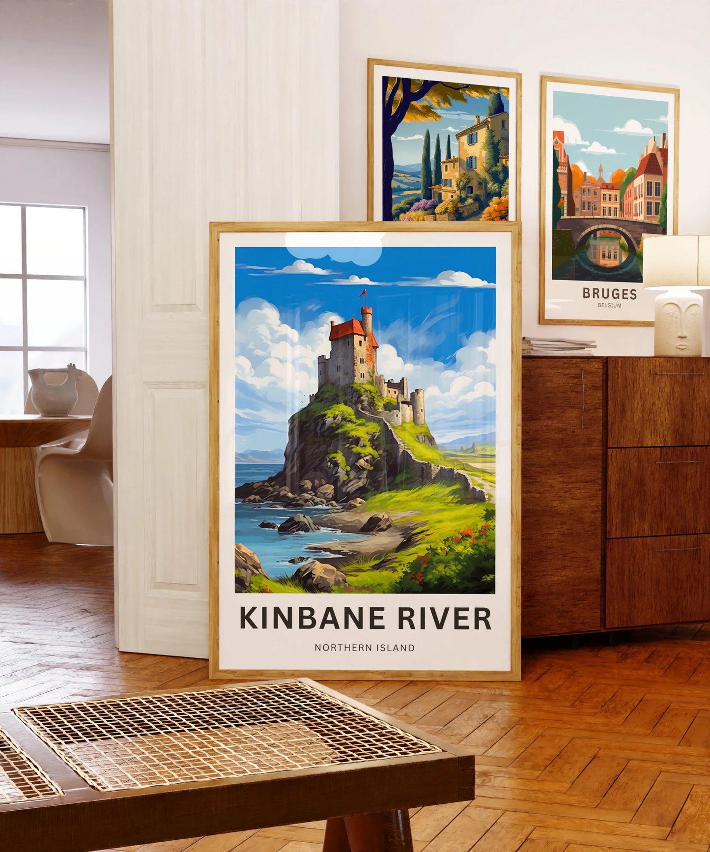 Kinbane River Travel Poster