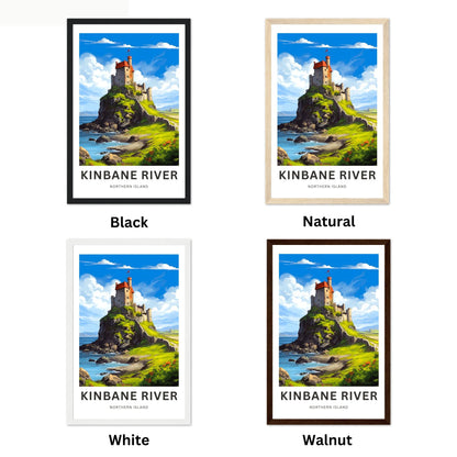 Kinbane River Travel Poster