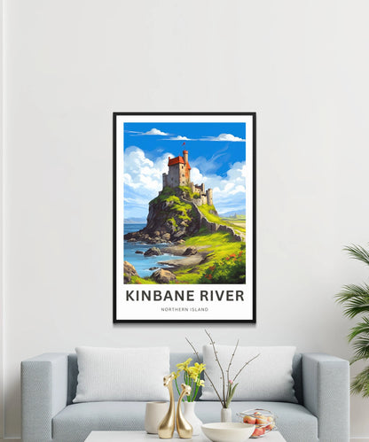 Kinbane River Travel Poster