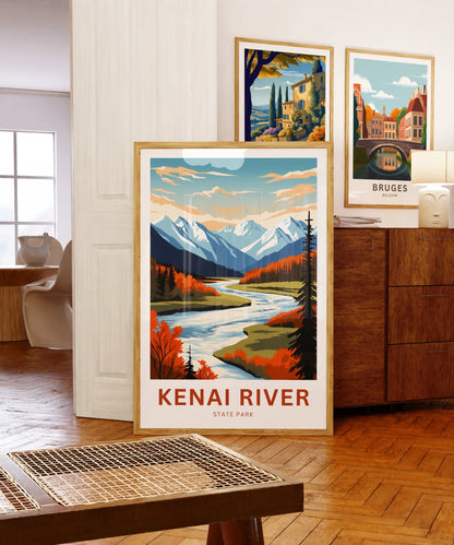 Kenai River Travel Poster