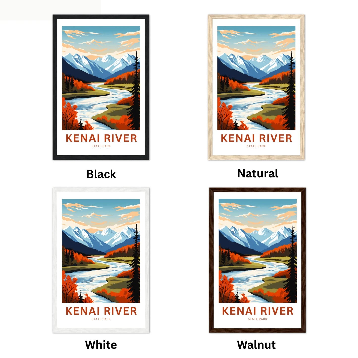 Kenai River Travel Poster
