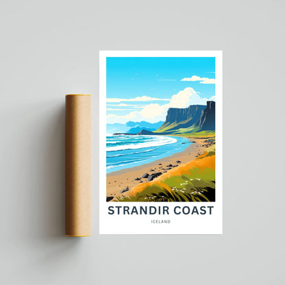 Strandir Coast Travel Poster