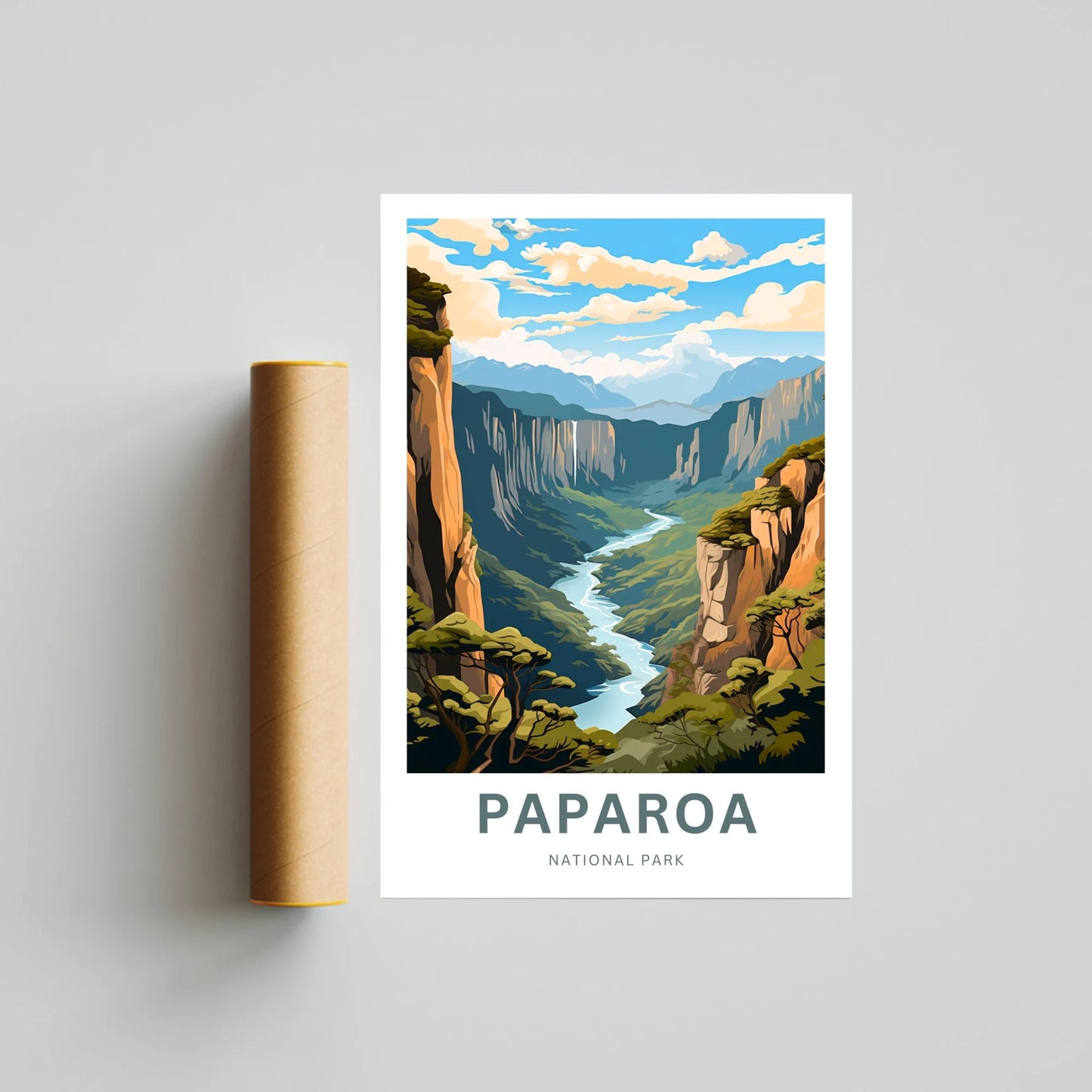 Paparoa Travel Poster