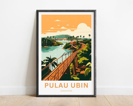 Pulau Ubin Travel Poster