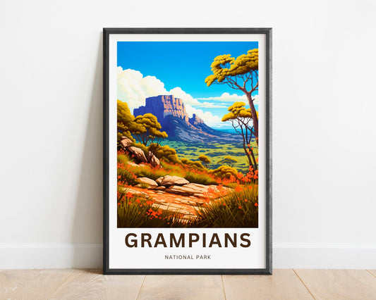 Grampians Travel Poster