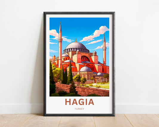 Hagia Sophia Travel Poster