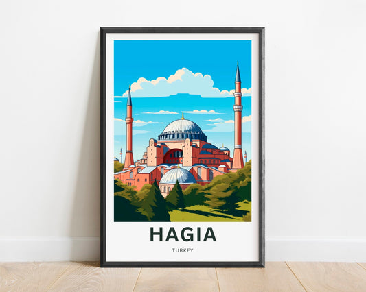 Hagia Sophia Travel Poster