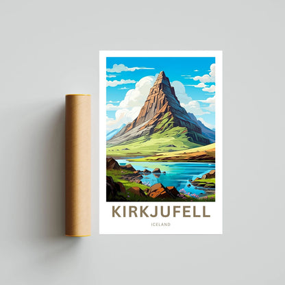 Kirkjufell Travel Poster
