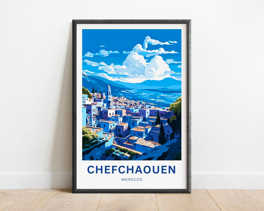 Chefchaouen Travel Poster