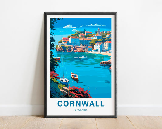Cornwall Travel Poster