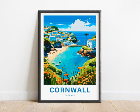 Cornwall Travel Poster