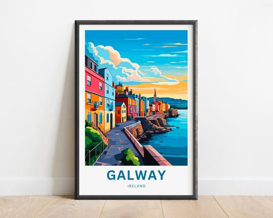Galway Travel Poster
